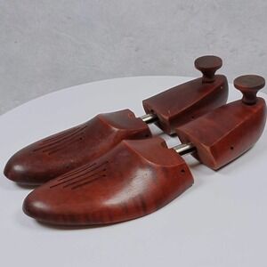 Vintage Pair‎ of Nettleton Wooden Shoe Stretchers Expanders Mens Womens Brown